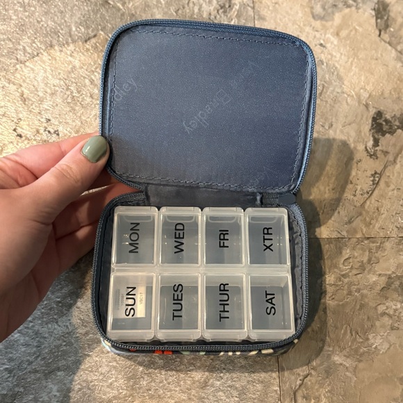 Vera Bradley Handbags - Vera Bradley Travel Pill Container with Insert in Nomadic Floral Pattern